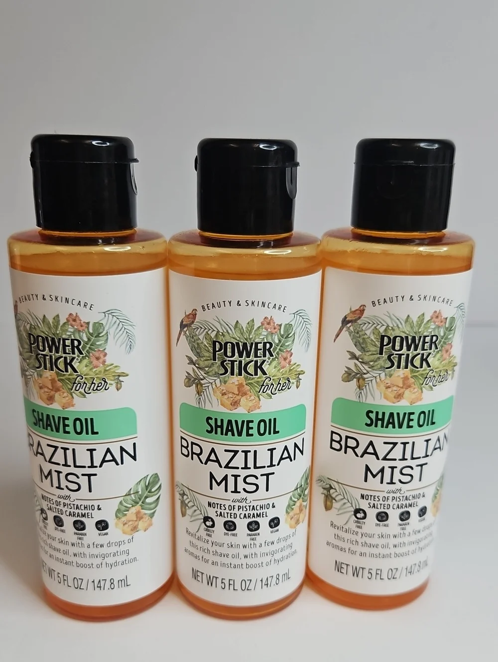 ☘️BRAZILIAN MIST VEGAN SHAVE OIL BY POWER STICK FOR HER 3x